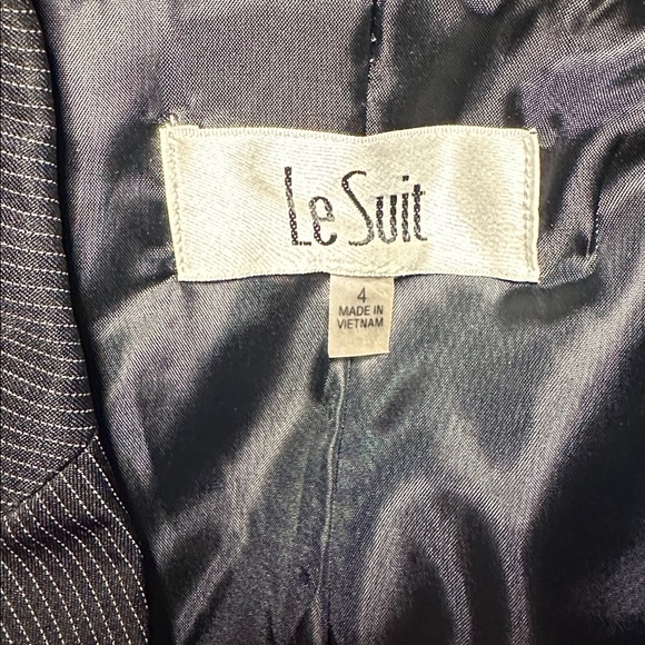 Le Suit Charcoal Pinstripe Blazer - Picture 2 of 2